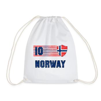 Norway Football Team - Drawstring Bag - white - Front