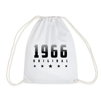Farbe änderbar | Original 1966 Geburtsjahr - Turnbeutel - Weiß - Vorne