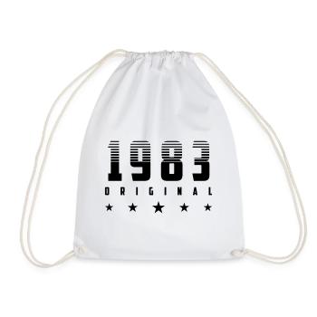 Original 1983 Year of birth | Color changeable | - Drawstring Bag - white - Front