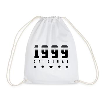 Original 1999 Geburtsjahr | Farbe änderbar | - Turnbeutel - Weiß - Vorne