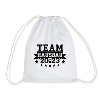 Team House Construction 2023 Home Builder Construction Site - Drawstring Bag - white - Front
