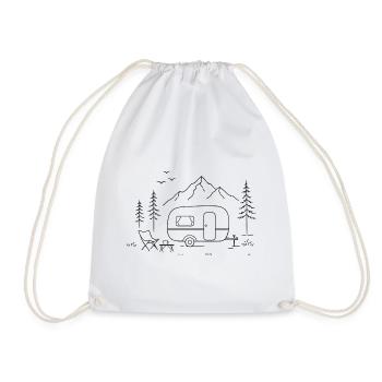 Campings en montagne - Sac de sport léger - blanc - Devant