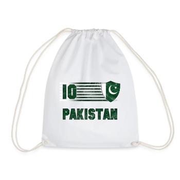 Pakistan Football Team - Drawstring Bag - white - Front