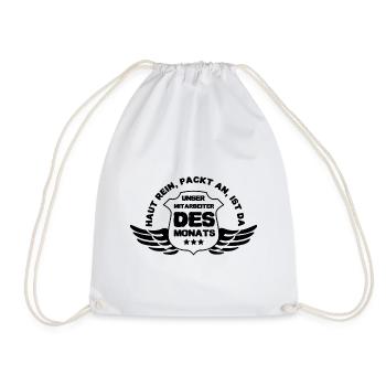 Our Employee of the Month - Drawstring Bag - white - Front