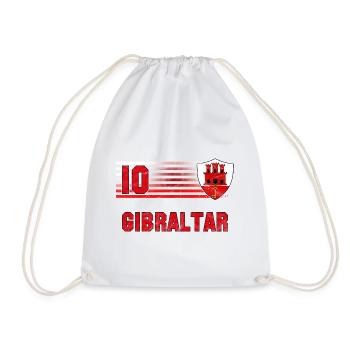 Gibraltar Football Team - Drawstring Bag - white - Front