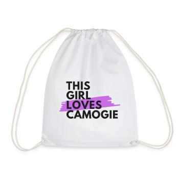 Dieses Mädchen liebt camogie - Turnbeutel - Weiß - Vorne