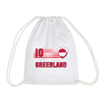 Greenland Football Team - Drawstring Bag - white - Front