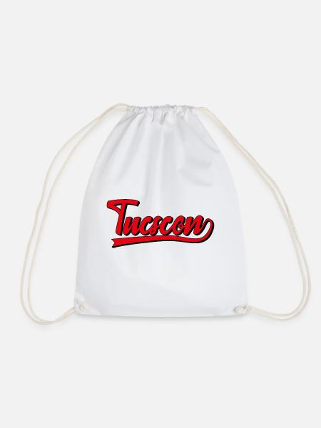 Retro Tucson Arizona Schriftzug - Turnbeutel - Weiß