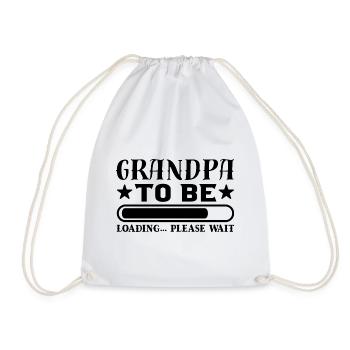 Grandpa To Be - Pregnancy Announcement - Drawstring Bag - white - Front