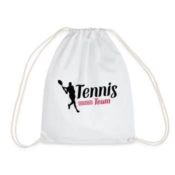 tennis team symbol - Turnbeutel - Weiß - Vorne