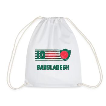 Bangladesh Football Team - Drawstring Bag - white - Front