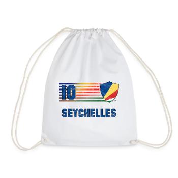 Seychelles Football Team - Drawstring Bag - white - Front