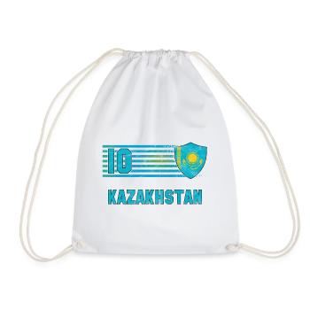 Équipe du Kazakhstan de football - Sac de sport léger - blanc - Devant