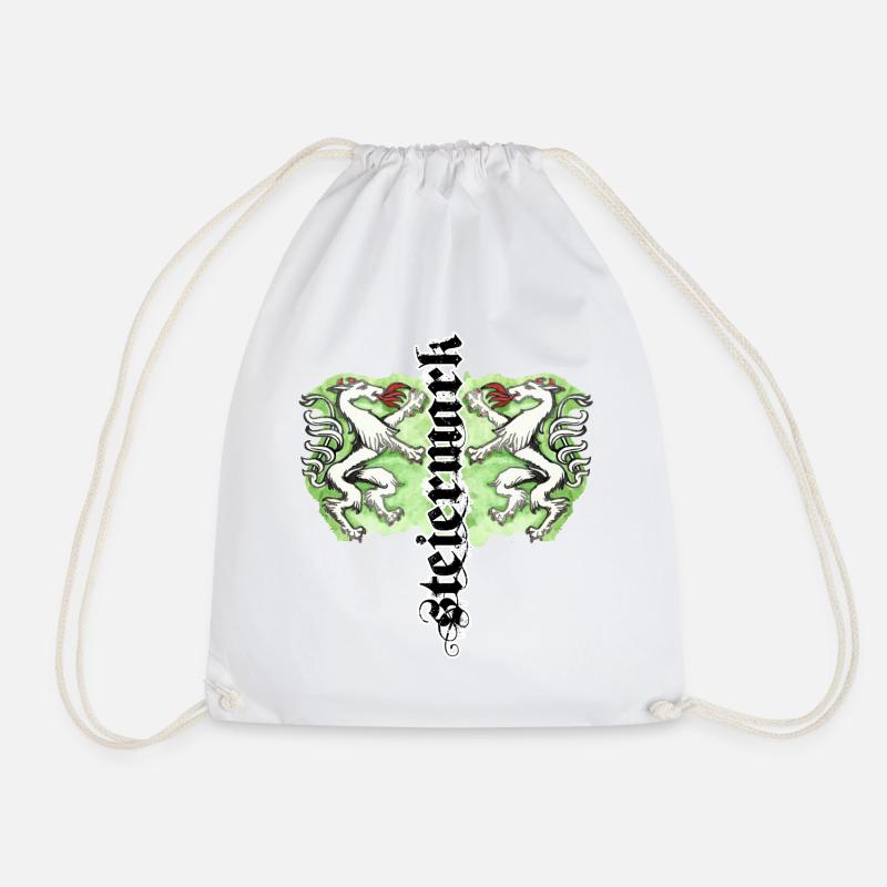 Styrie avec panthère de Styrie - Sac de sport léger - blanc