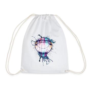 UX Hot Air Balloon - Drawstring Bag - white - Front