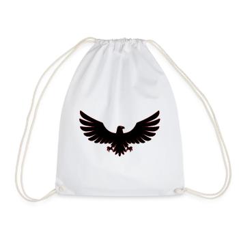 Eagle Eagles Eagle bird bird falcon hawk symbol art - Drawstring Bag - white - Front