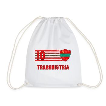 Transnistria Football Team - Drawstring Bag - white - Front