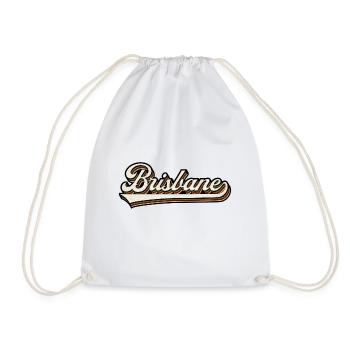 Vintage Brisbane Australie - Sac de sport léger - blanc - Devant