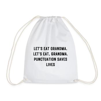 Funny English Teacher Quote Funny English Teacher - Drawstring Bag - white - Front