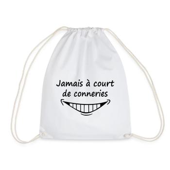Jamais à Court de Conneries - Sac de sport léger - blanc - Devant