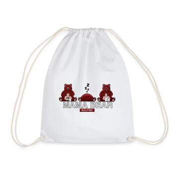 MAMA BEAR ROUTINE - Sac de sport léger - blanc - Devant