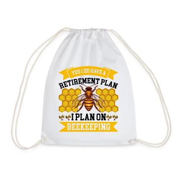 Beekeeping Beekeeping Course Beekeepers' Association Honey Bee Beekeepers - Drawstring Bag - white - Front