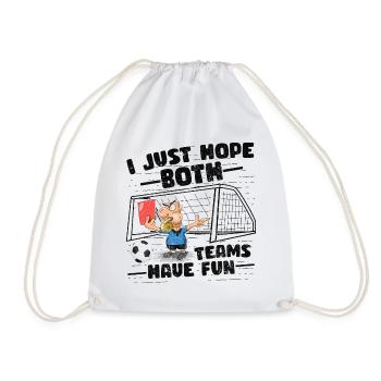 Funny Groovy Football Fan Saying - Drawstring Bag - white - Front