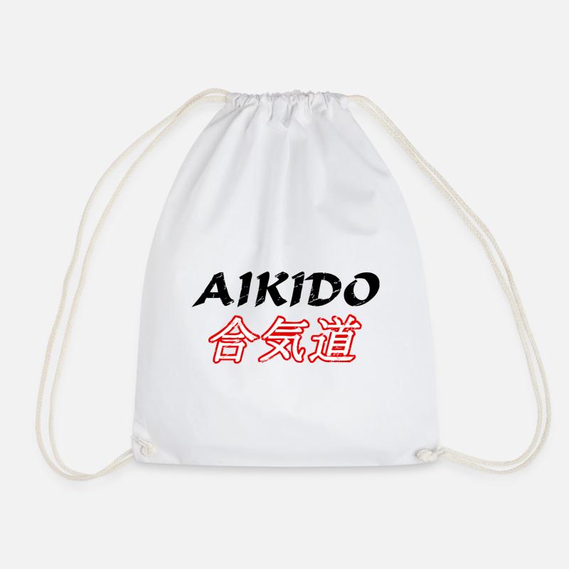 Aikido - Drawstring Bag - white