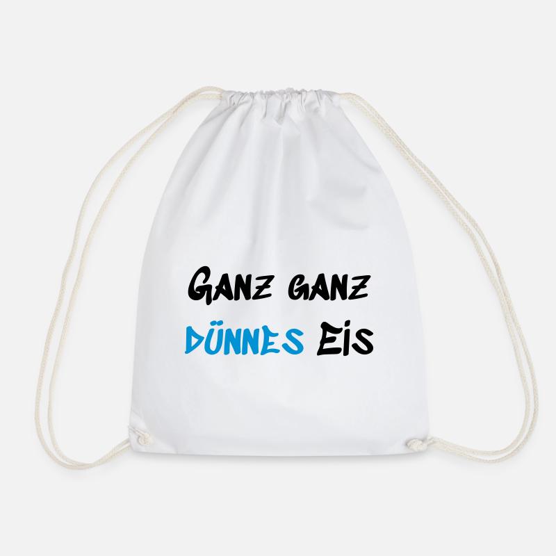 Ganz dünnes Eis - Turnbeutel - Weiß