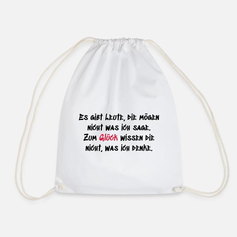 Leute mögen nicht was ich sage - Turnbeutel - Weiß