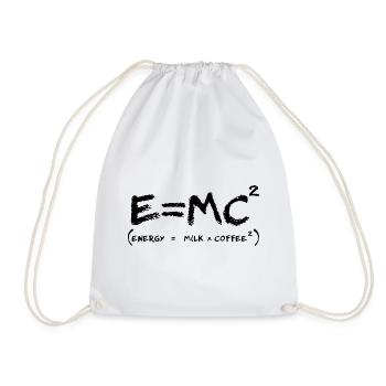 Coffee Energy Formula Geek Humor - Drawstring Bag - white - Front