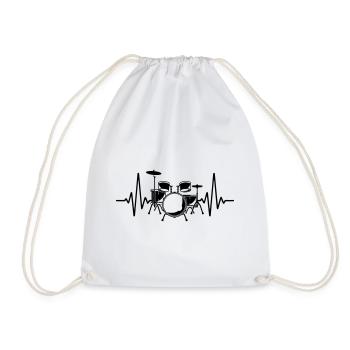 | changeable de couleur Battements de cœur - Sac de sport léger - blanc - Devant