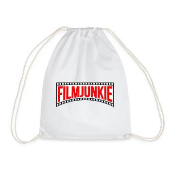Farben änderbar | Film Junkie - Turnbeutel - Weiß - Vorne
