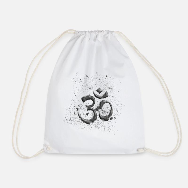 Om Shanti Explosion - Turnbeutel - Weiß