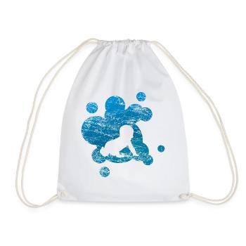 Idée de cadeau bébé garçon - Sac de sport léger - blanc - Devant