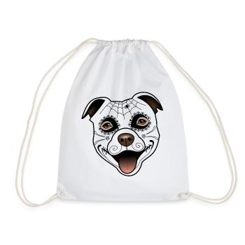 Staffy Lenka - Santa Muerte - Sac de sport léger - blanc - Devant