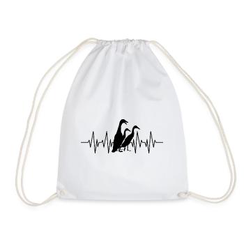 Running duck owners Running duck breeders - Drawstring Bag - white - Front