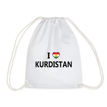 Drapeau du Kurdistan Bakur Bashur Rojava Rojhlt Newroz - Sac de sport léger - blanc - Devant