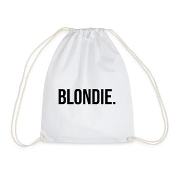 Blondie - blonde - noire - Sac de sport léger - blanc - Devant