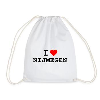 Ich liebe Nijmegen - I love Nijmegen - Drawstring Bag - white - Front
