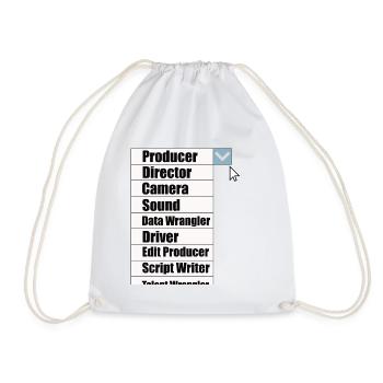 Just a Producer? - Drawstring Bag - white - Front
