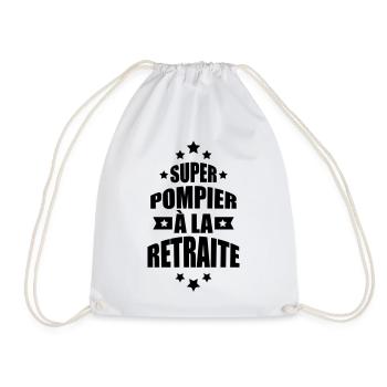 super pompier à la retraite - Sac de sport léger - blanc - Devant