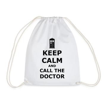 Keep calm and call the doctor - Sac de sport léger - blanc - Devant