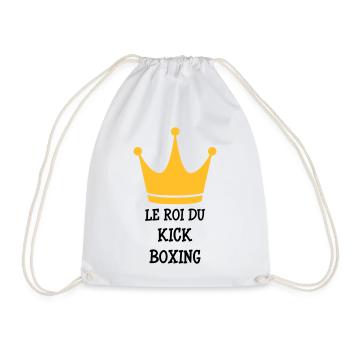 Kickboxing / Kickboxer / Kick Boxing / Kick Boxer - Drawstring Bag - white - Front