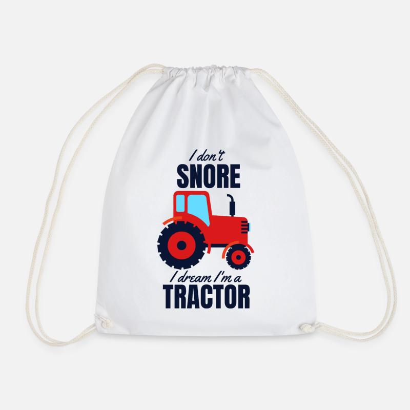 Traktor - Turnbeutel - Weiß