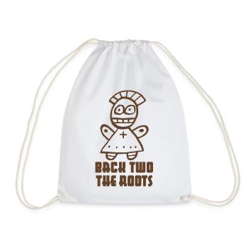 Poupée vaudou « Back two the Roots » - Sac de sport léger - blanc - Devant
