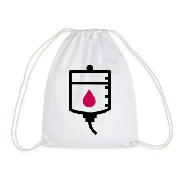 Traitement de thérapie du médecin goutte à goutte - Sac de sport léger - blanc - Devant