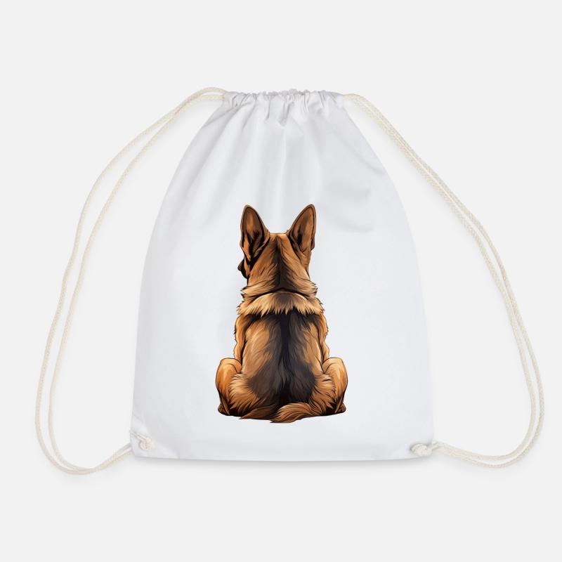 Deutscher Schäferhund - Turnbeutel - Weiß