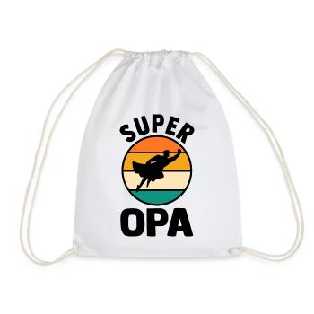 Grandpa Grandpa - Drawstring Bag - white - Front