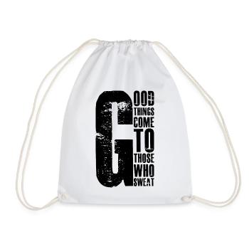 good things come to those who sweat - Turnbeutel - Weiß - Vorne